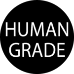 Human grade badge
